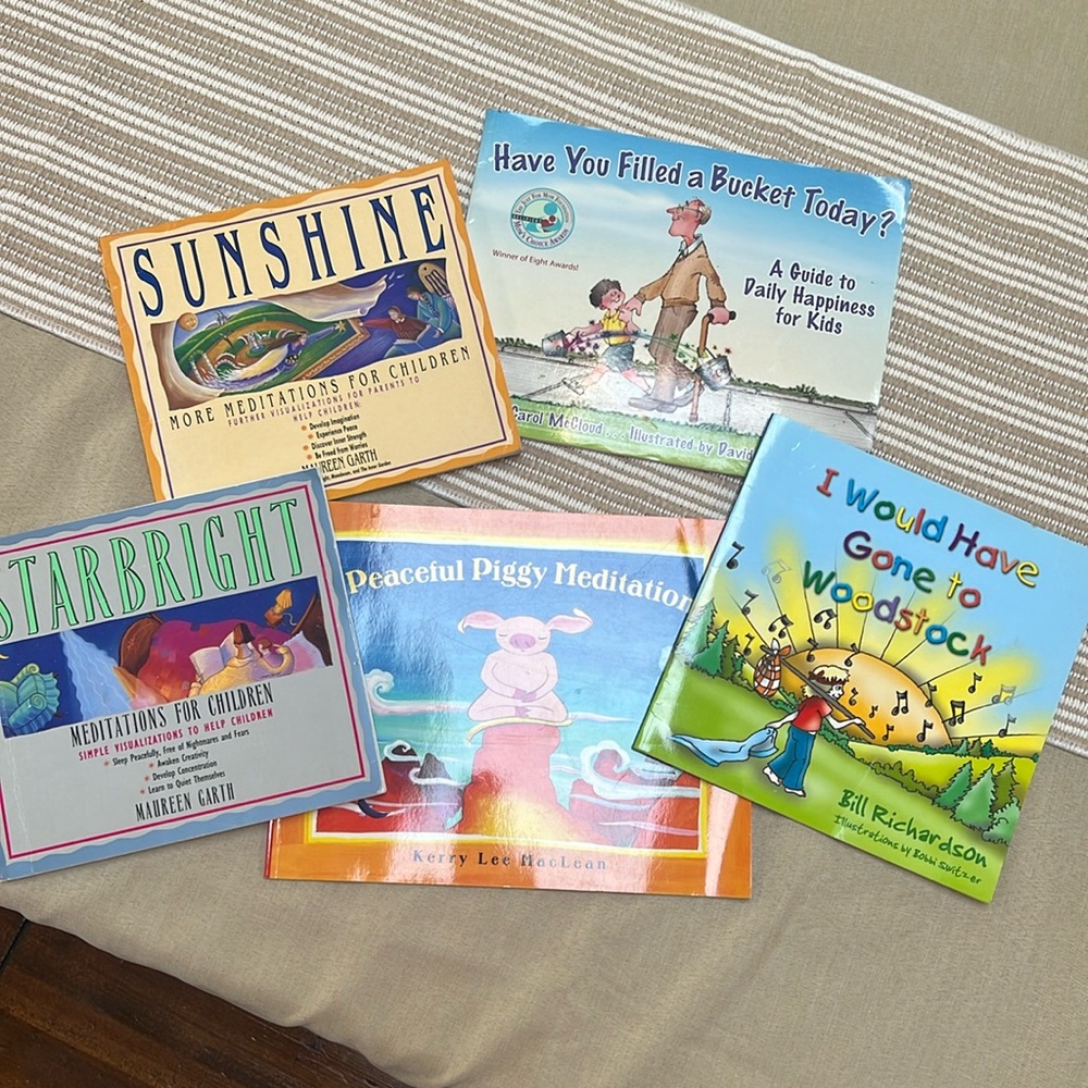 Meditation for children , 5 children’s books